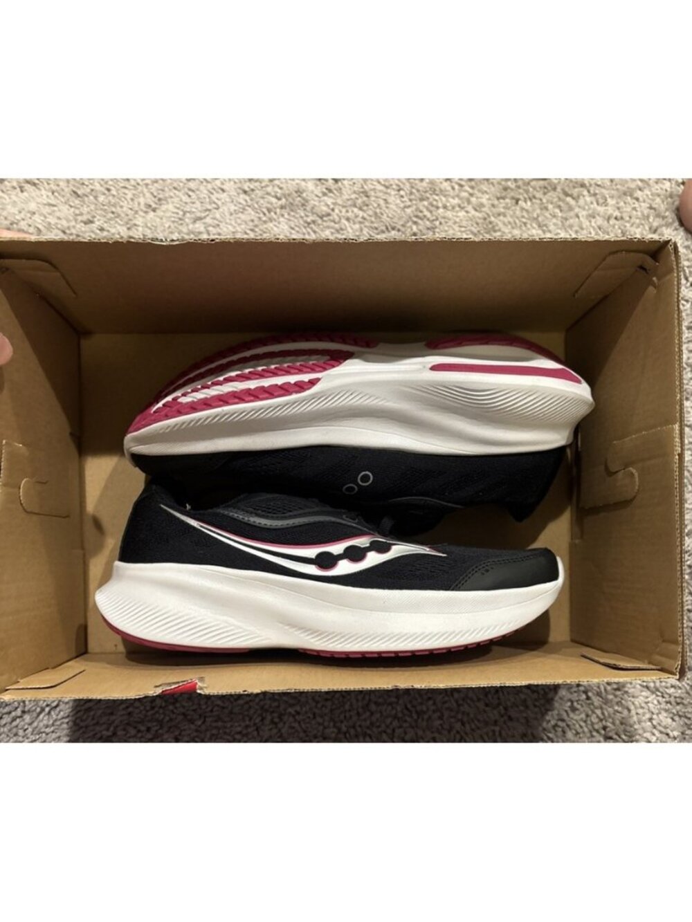 SAUCONY WOMEN'S COHESION 18 RUNNING SHOES SZ 7.5 Black NEW Athleisure